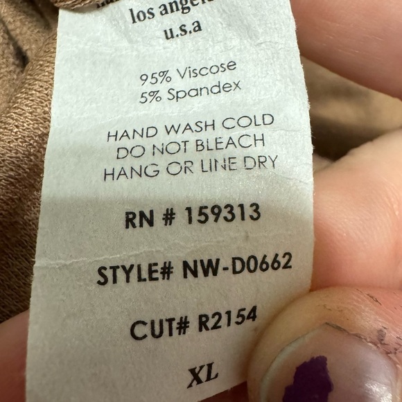 Naked Wardrobe Bodycon Mock Neck Long Sleeve Midi Dress - Size XL - Picture 7 of 7